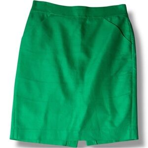 Women's Green linen Pencil Skirt